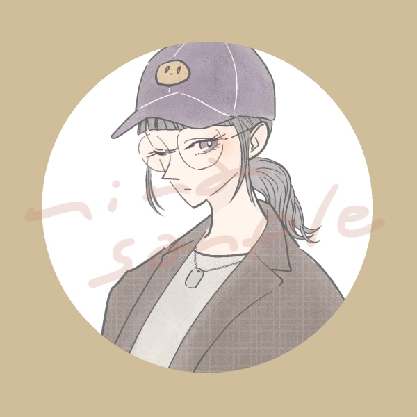 ふんわり大人かわいい♡アイコンイラスト描きます ♡小物やポーズ無料♡迅速＆丁寧に！ イメージ4