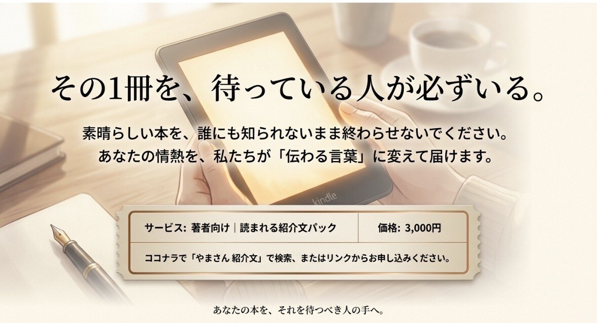 著者向け｜読まれる紹介文を整えます あなたの本を伝わる紹介文に変換 イメージ10