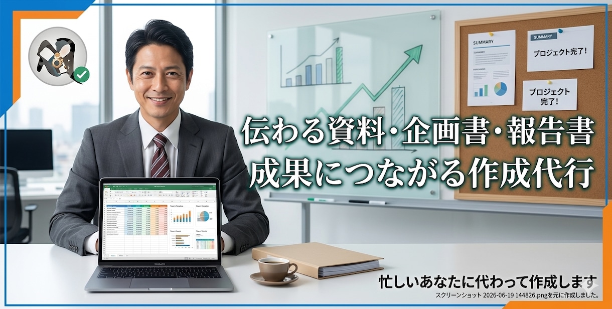 資料作成代行PPT・Excel・Word対応します 伝わる資料で経営判断をスピードアップさせます イメージ7