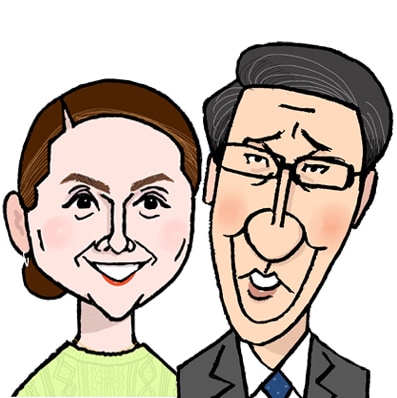 おふたり並んだ似顔絵画像データをお描し作りします 恋人、夫婦、親友などでご活動のコンビのプロフィール画像に イメージ3