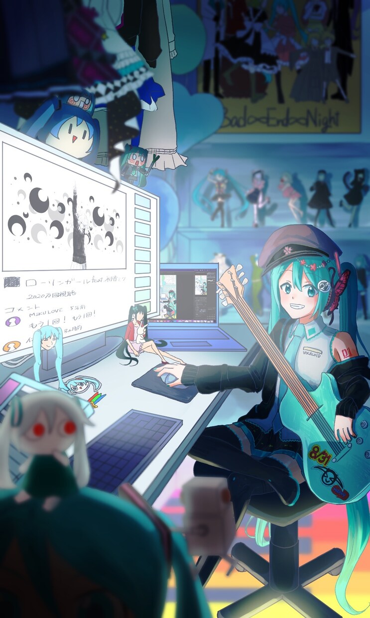 歌ってみた、サムネ、アイコンなど！イラスト描きます VTuber、ボカロP、歌い手の皆さんへイラスト作成します イメージ6