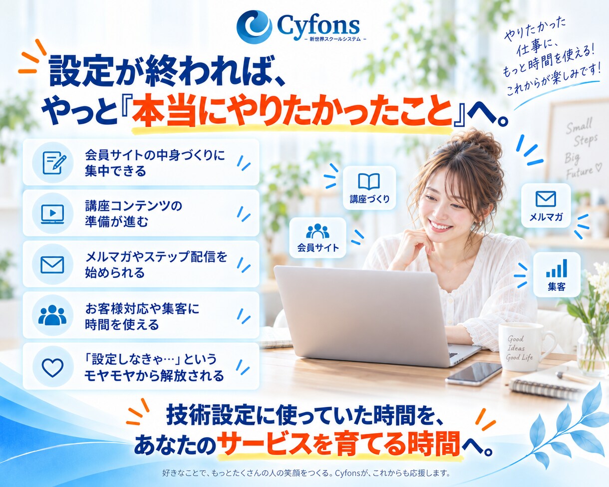 Cyfons (サイフォン)インストール代行します サーバー設定から動作確認までまとめて対応します イメージ8