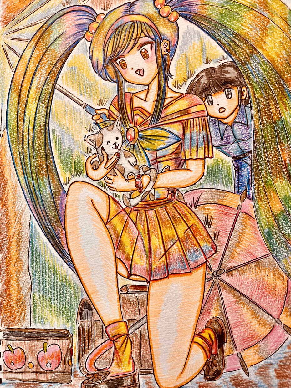 あなたのオリジナルヒロイン手描きします 全てアナログ手描き、色鉛筆仕上げでお届けします。 イメージ4