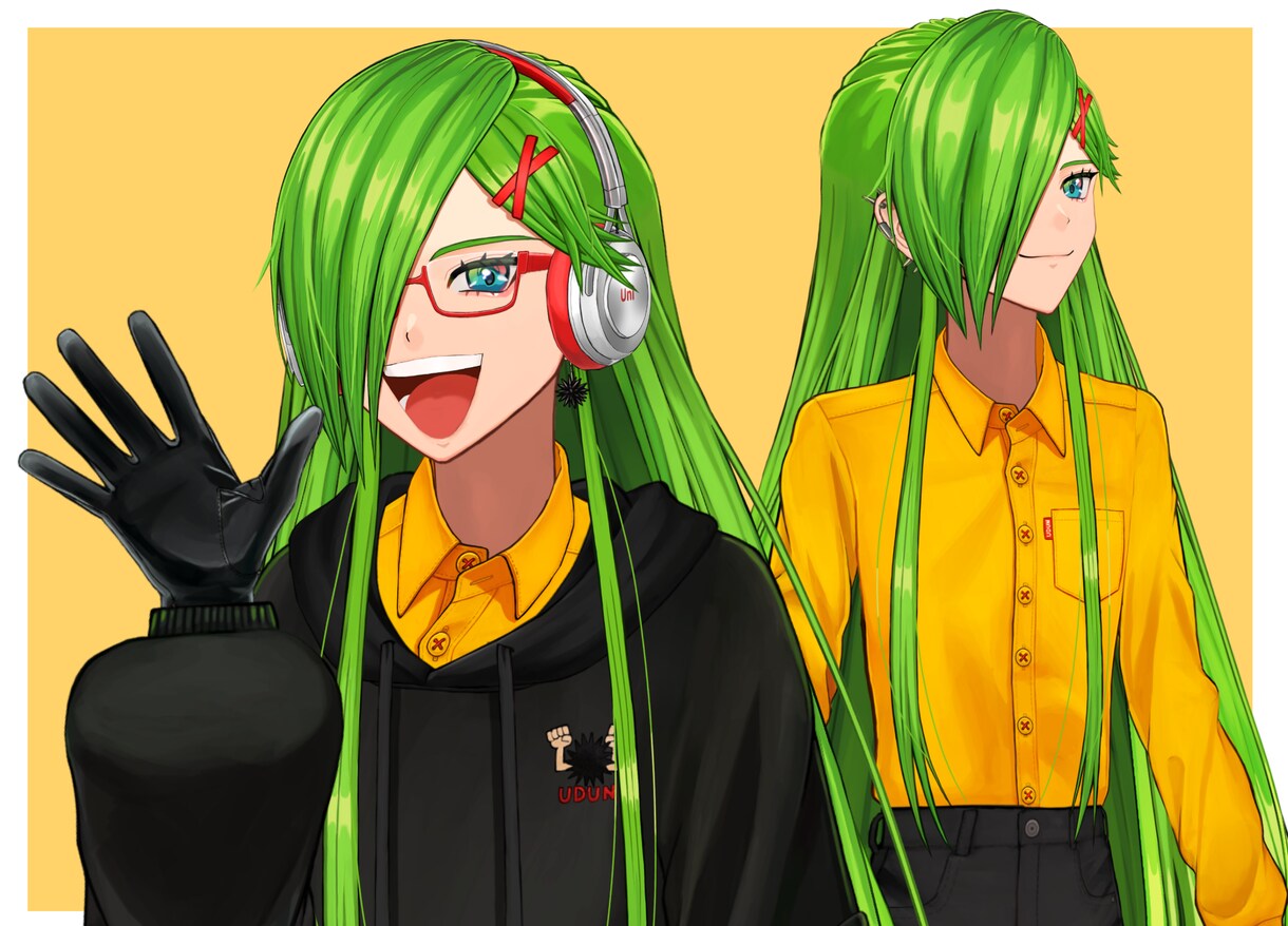 超高可動域！Live2Dで動くVtuber作ります キャラクターデザイン～Live2D全身モデリングまで イメージ3