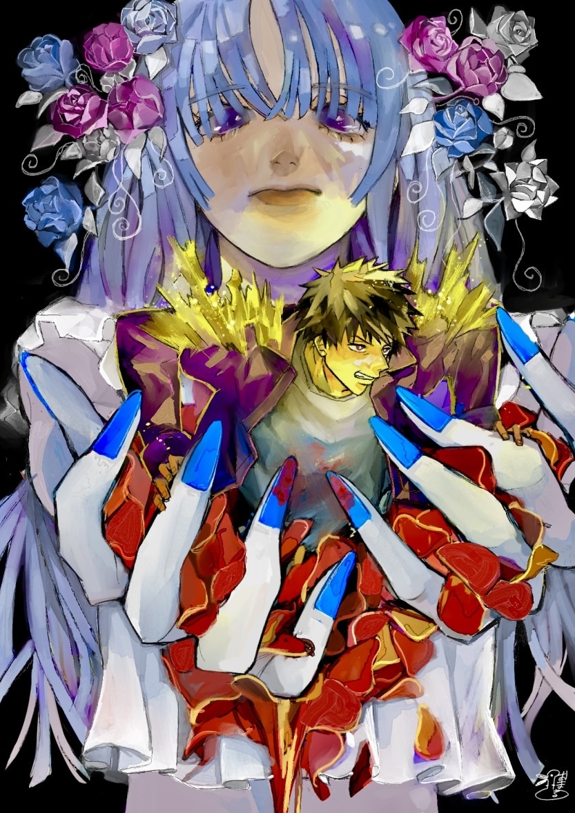 お見積り◎個性的な歌ってみた動画等サムネ描きます アンニュイ、清楚、躍動感、悲壮感など唯一無二の男女が得意です イメージ9