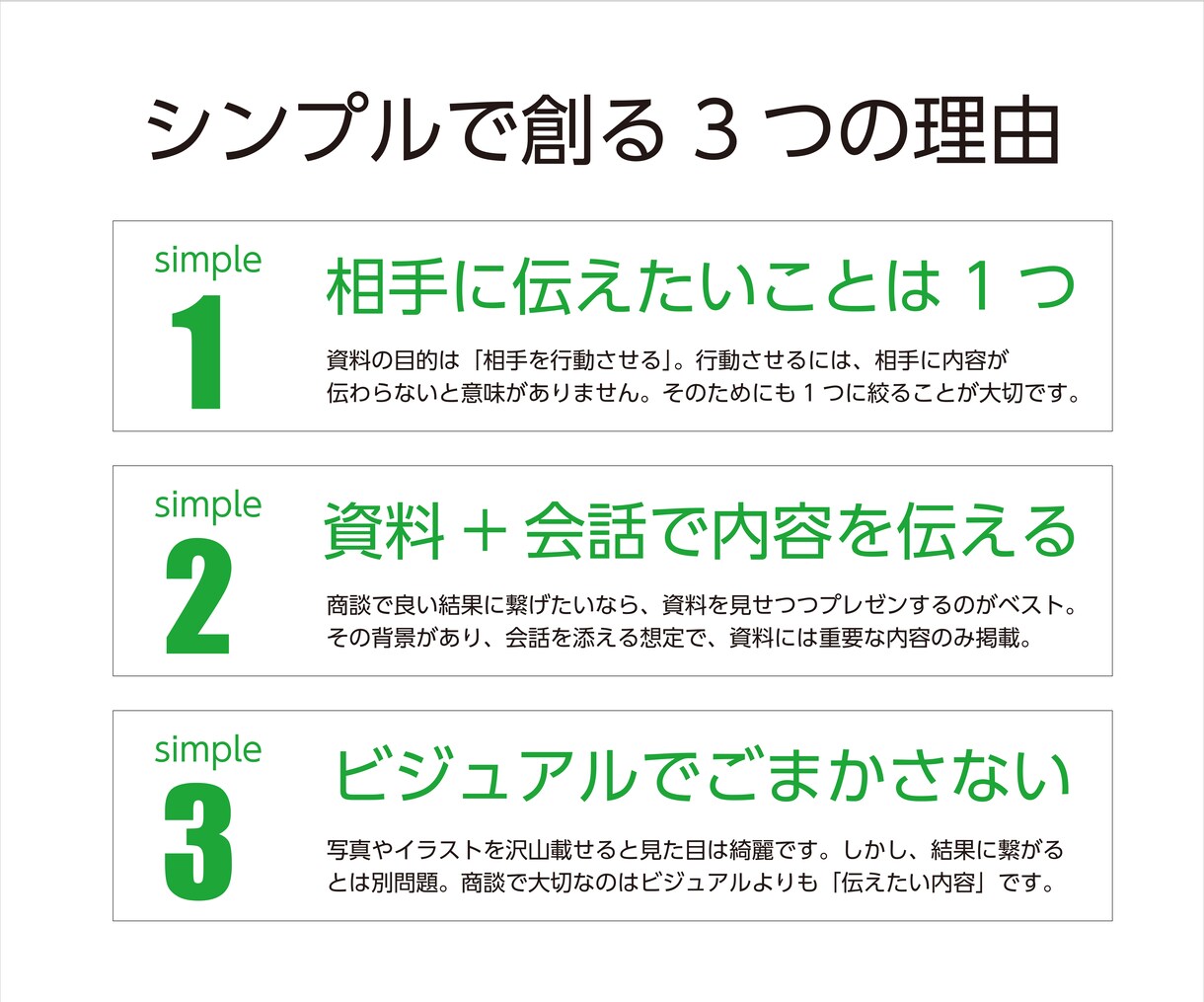 売上に直結するシンプルなプレゼン資料作ります デザイナー16年・営業7年の技術で創るシンプルなプレゼン資料 イメージ4