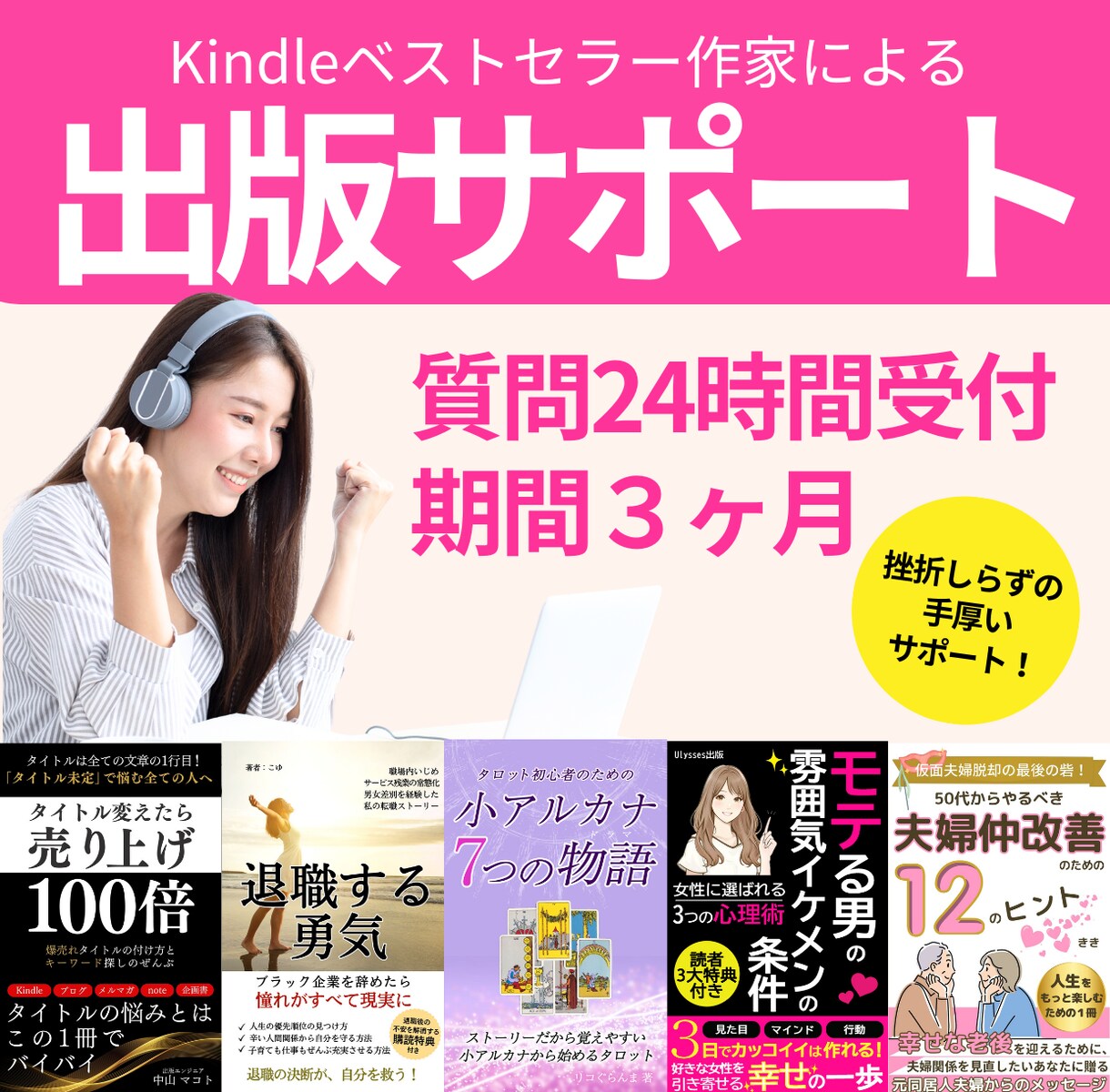 ベストセラー作家がKindle出版サポートします 電子書籍Kindleの表紙、A＋コンテンツも作成できます！ イメージ1