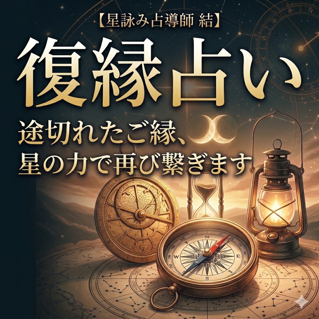 復縁霊視鑑定｜途切れたご縁、星の力で再び繋ぎます 「もう一度、あの頃に戻りたい…｣まだ諦めるには早いです。 イメージ1