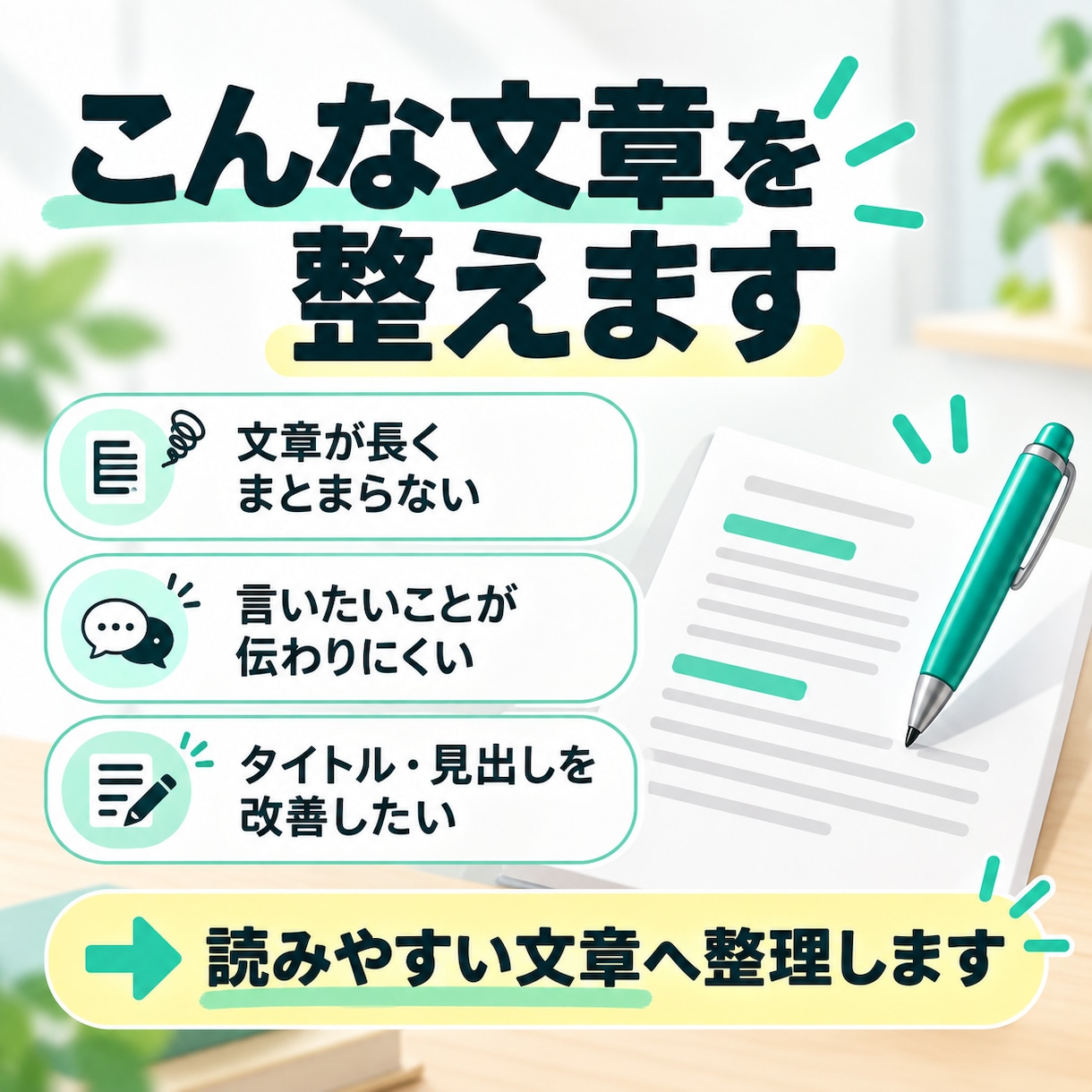 note記事を読みやすく伝わる文章に整えます あなたらしさを残して、読みやすく伝わる文章へ イメージ2