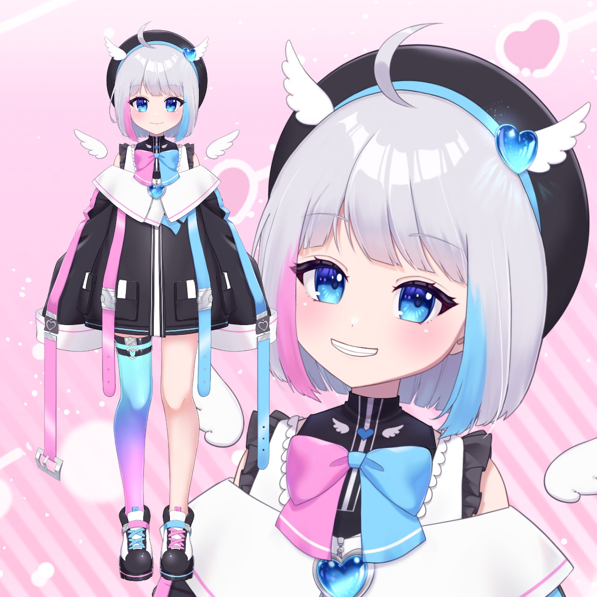 かわいくキレイなLive2D用イラスト描きます 現役セルフ受肉Vtuberがお仕立てします！ イメージ1