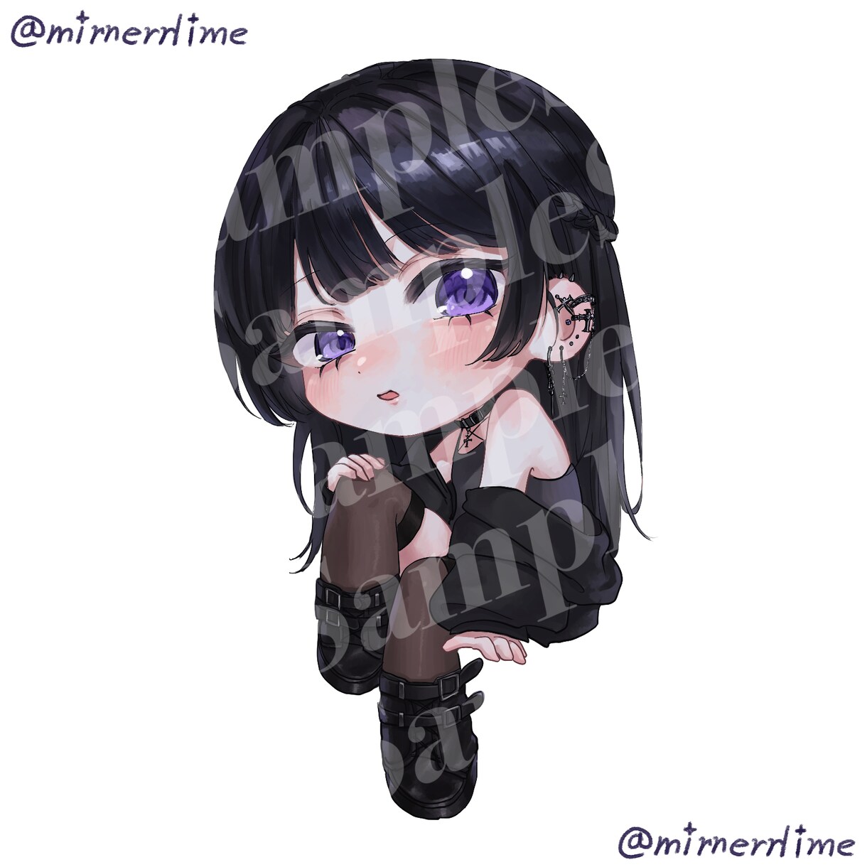 厚塗りの綺麗でかわいいSDキャラを描きます 【最短7日】配信活動やイベントに使用するミニキャライラスト イメージ2