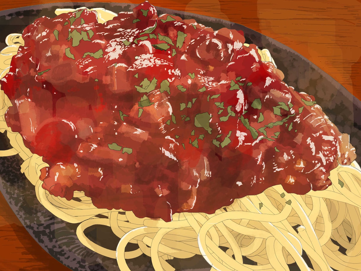 油画の技術を生かした個性的な料理イラスト描きます あなたの思い出の料理を雰囲気あるイラストで残してみませんか？ イメージ2