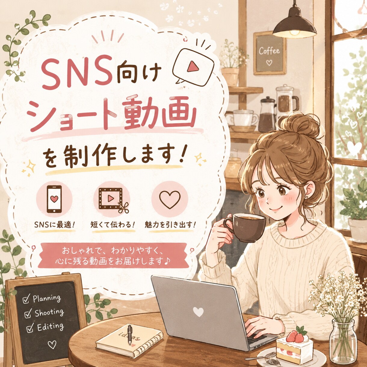 SNS向けショート動画作成します 日常/vlog/商品紹介/ライフスタイル動画制作が得意です❕ イメージ1