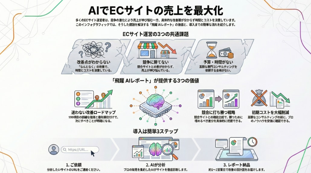 ECサイト改善のツボ★を網羅したレポート作成します 先着１０名限定！！モニター募集中！ イメージ3