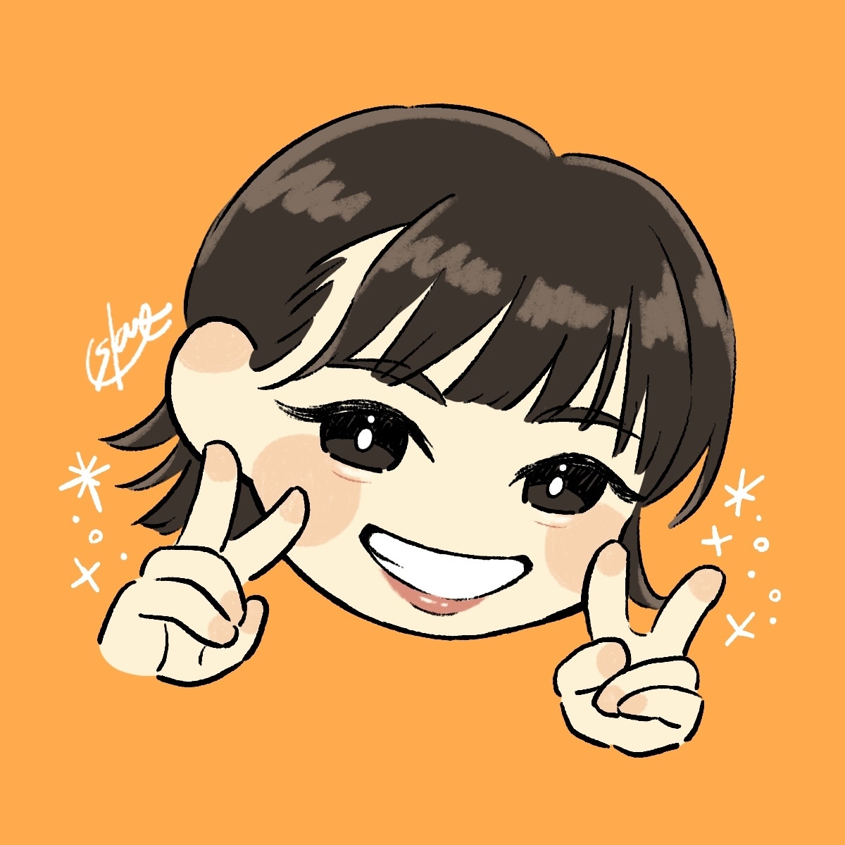 ポップでかわいい似顔絵制作します もちっとミニキャラ風で目を惹くイラスト イメージ2