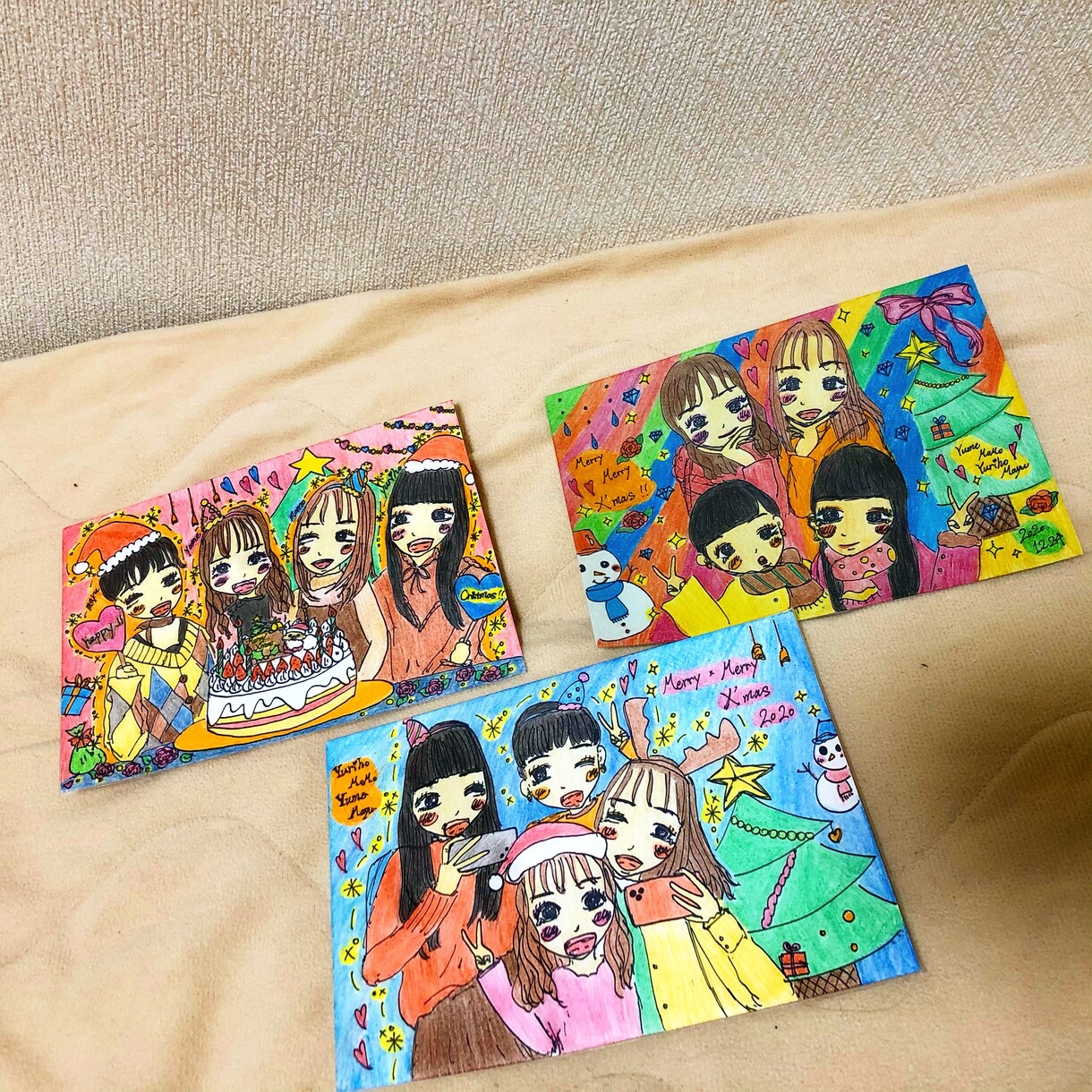 色紙や紙に似顔絵描きます 贈り主の素敵な気持ちが伝わる温かい絵を描きます‪‪☺︎‬ イメージ7