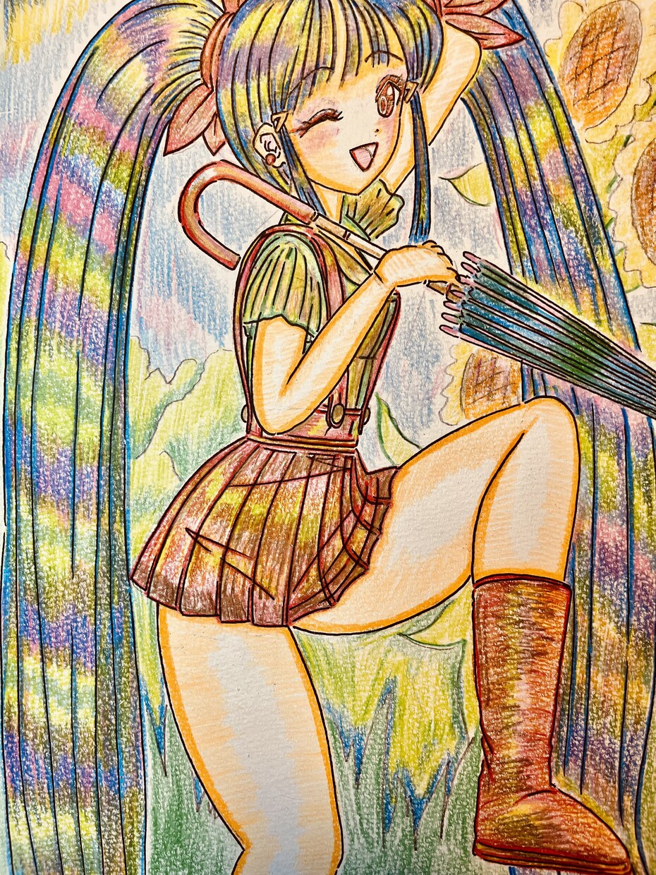 あなたのお好きなヒロインを描きます アナログ手描き、色鉛筆仕上げとなります イメージ5