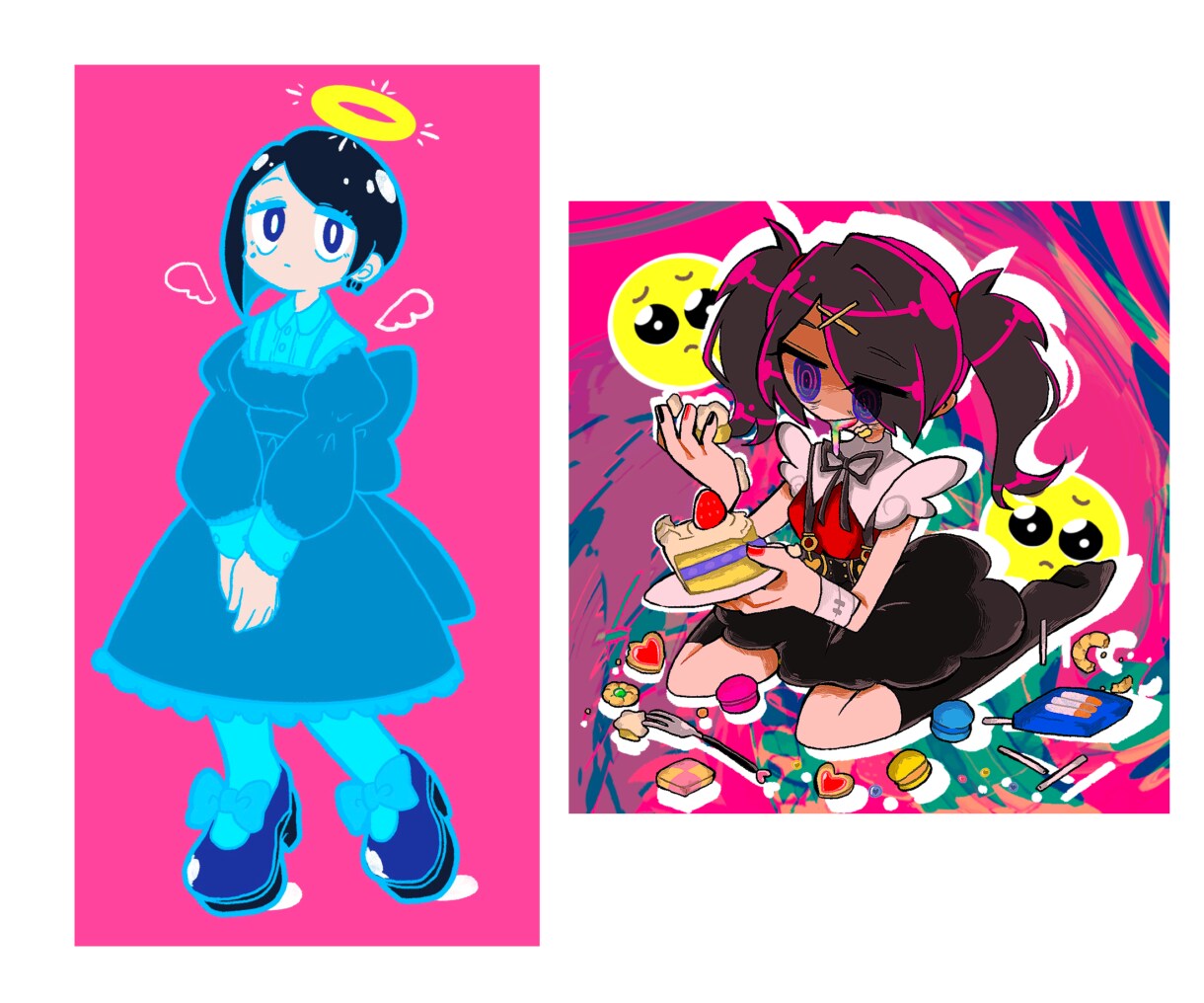 ポップでかわいい目を惹くイラストをお描きします SNSやYouTube動画などに使えます◎ イメージ4