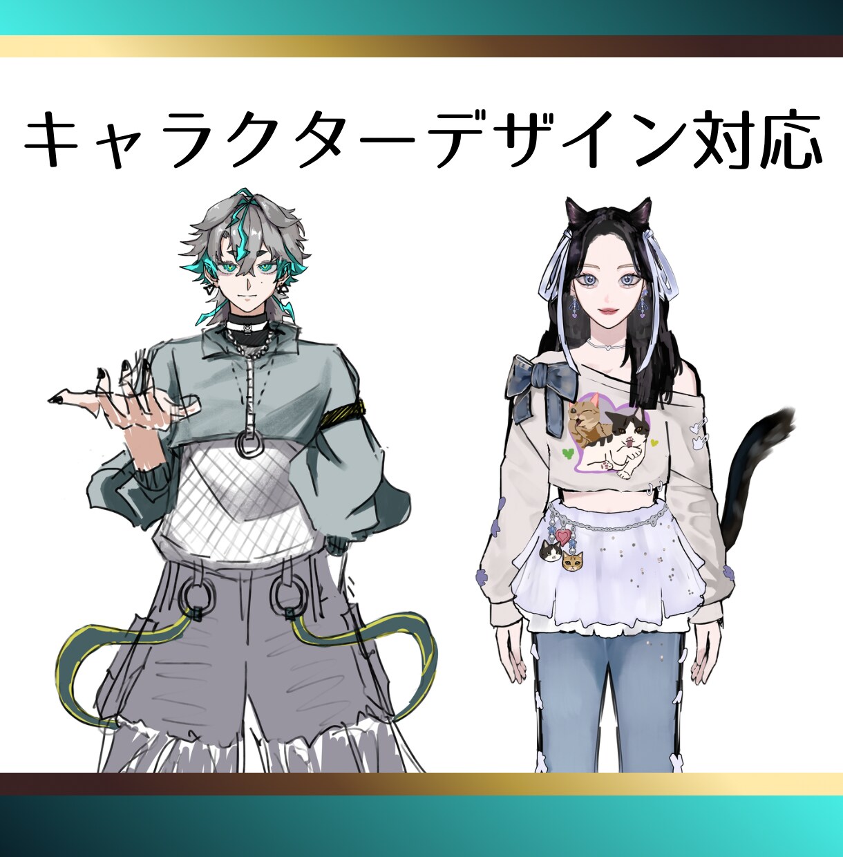 VTuberモデル一からお仕立てします デザインからモデリングまで、あなたの好きを詰め込みます！ イメージ2