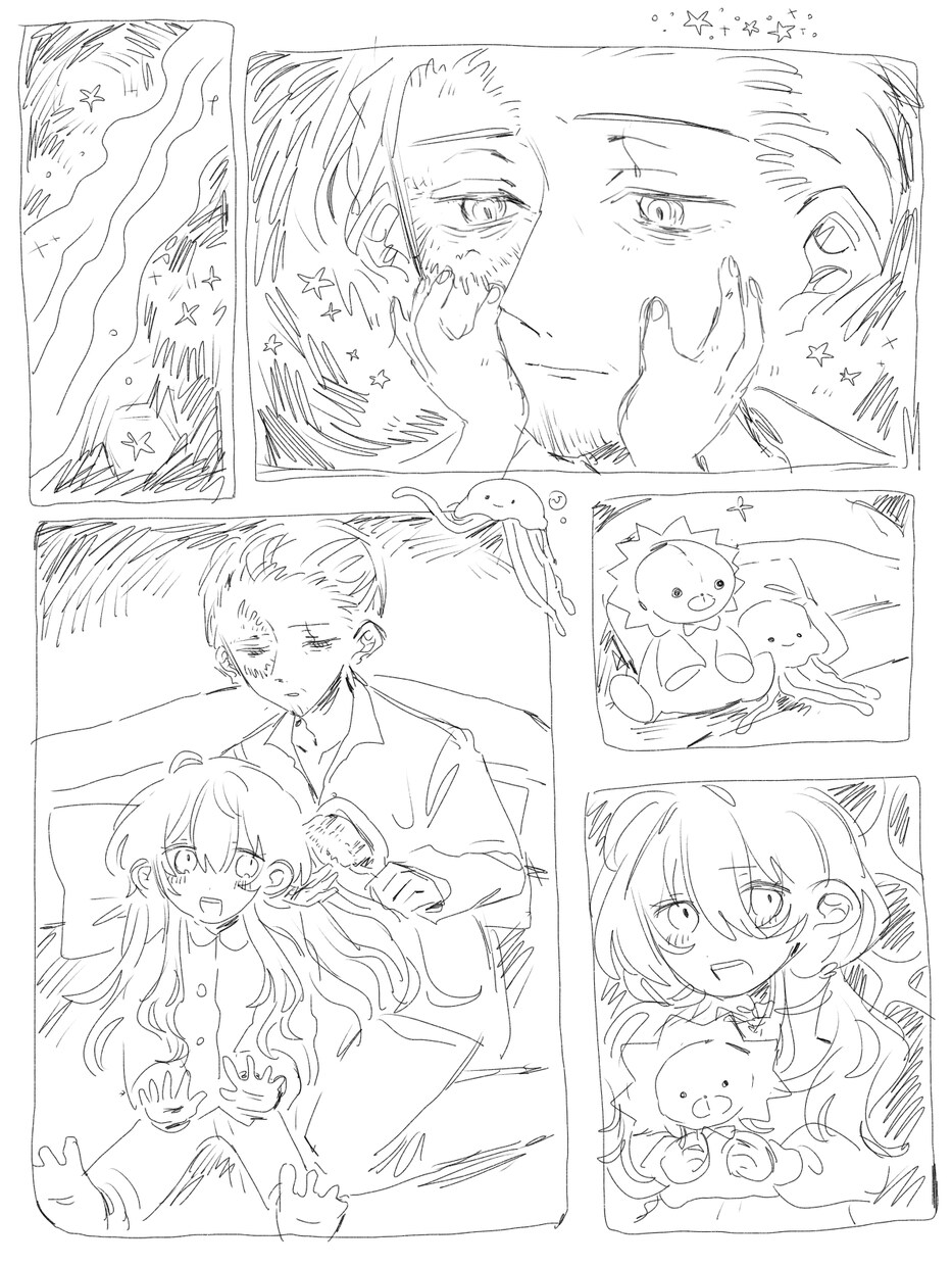 3L◯ 白黒ラフ詰め込み絵お描きします 漫画線でザクザクとした描き込みを行います！ イメージ4