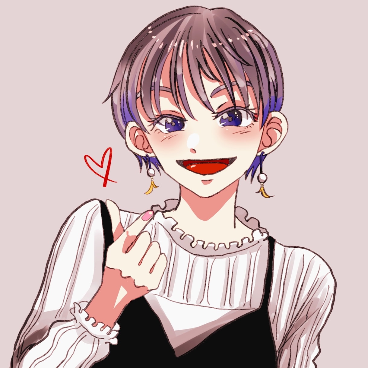 かわいいオシャレなアイコン描きます SNSのアイコンやヘッダーなどにオススメです！ イメージ1