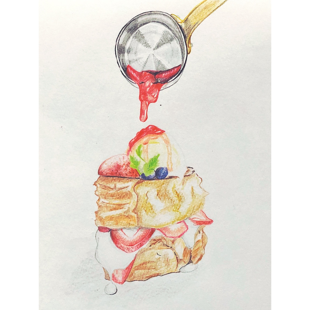 フードイラスト書きます 飲食店のカフェメニューに料理の絵を付け加えてみませんか？♪ イメージ3