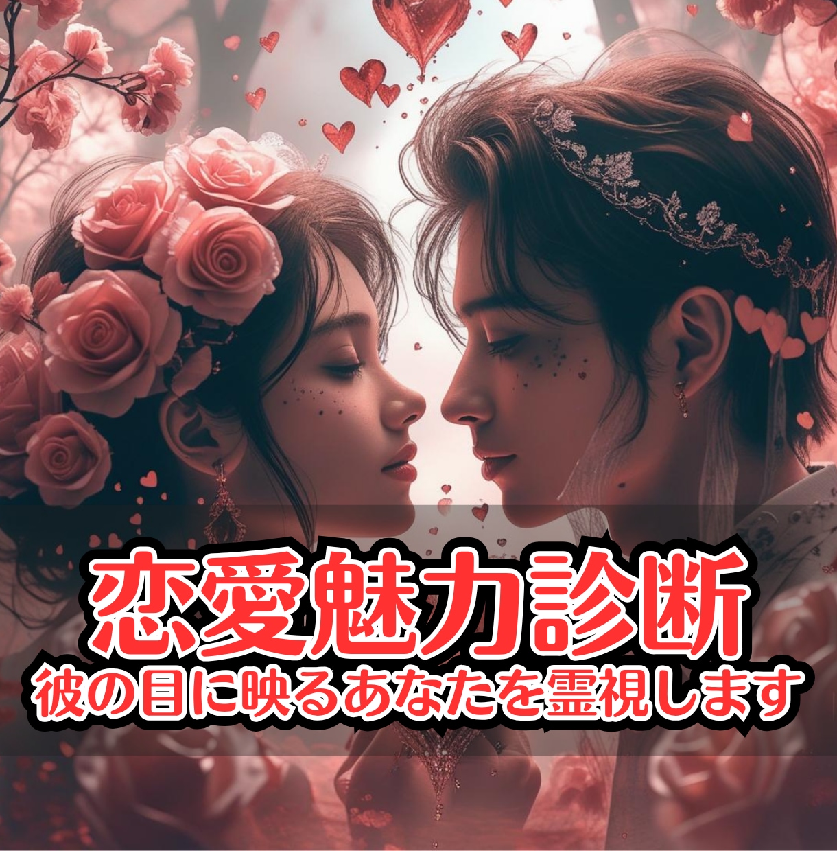 恋愛魅力診断｜彼の目に映るあなたを霊視します 自信がつく！彼の目に映るあなたを知って希望の恋を叶えましょう イメージ1
