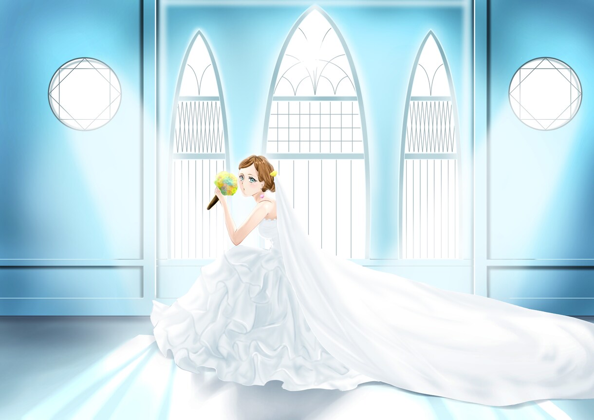 魅力的な一枚絵描かせていただきます デザイン専門学校で培った知識やスキルをいかして頑張ります！ イメージ3