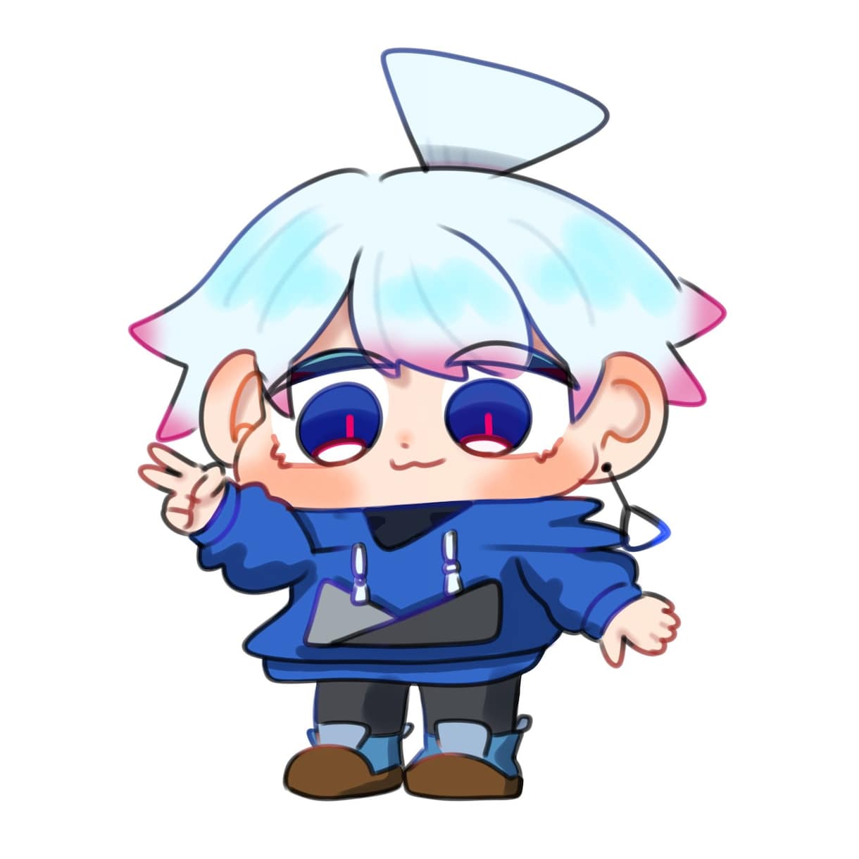 ふんわりかわいい全身ミニキャラ描きます オリキャラ・推しキャラもOK！かわいいデフォルメイラスト イメージ4