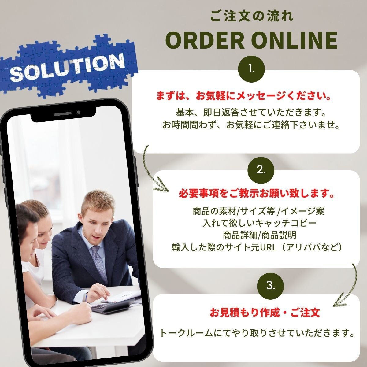 物販ビジネス/OEM/転売ビジネスのお助け致します 初心者向け！簡単な画像加工作成・撮影のお助け！ イメージ3