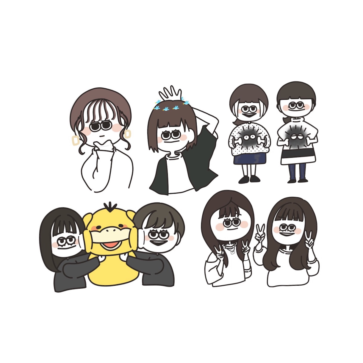 イラストかきますです！上半身のちょっと服も描きます ありんこのオリジナルイラストです イメージ5