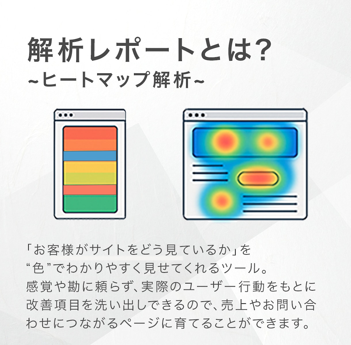 ユーザーの行動がわかる！LP制作します 競合調査&ヒートマップ解析導入のLP制作 イメージ4