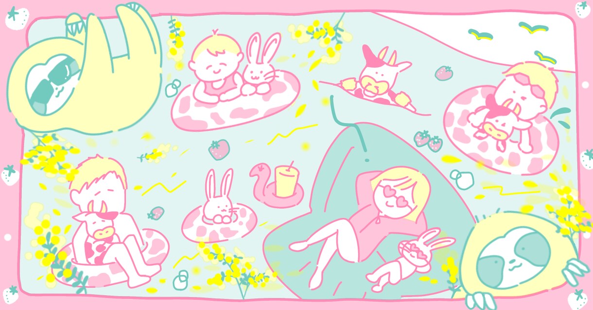 愛されゆるかわイラストお描きします あなたの好きをぎゅぎゅっと詰めこみます。 イメージ3