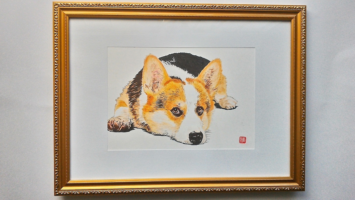 写真をもとにペットの似顔絵描きます 犬、猫、小鳥、人物など、そのほか何でも描きます。 イメージ2