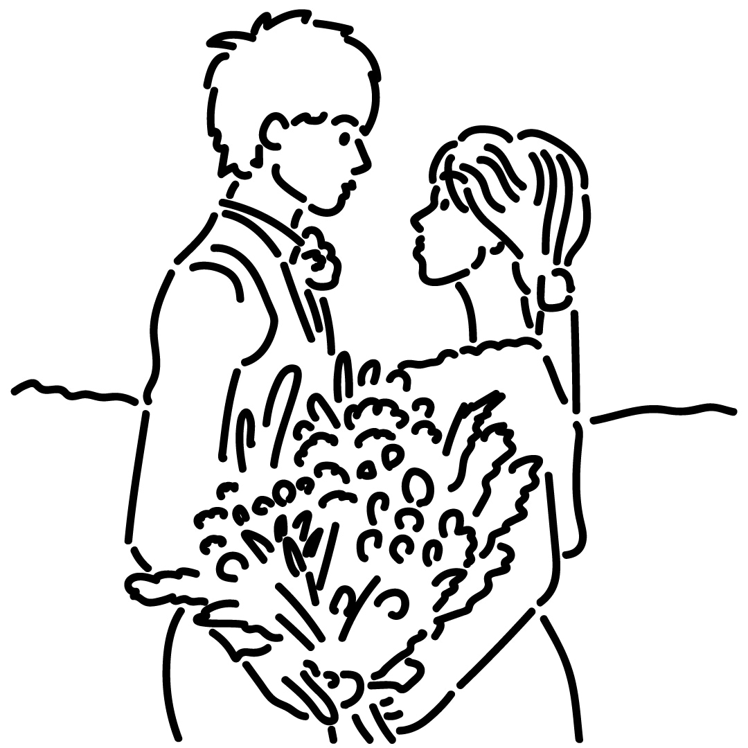 顔のモノクロシンプルイラストの似顔絵を描きます 家族・お子様・友達・結婚式等のオリジナル似顔絵イラスト イメージ5