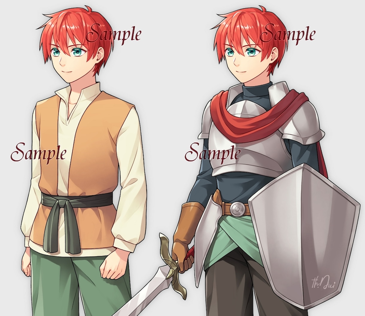 キャラクターや一枚絵をお描きします [繊細なタッチと透明感のある色彩でキャラの魅力を表現します] イメージ6