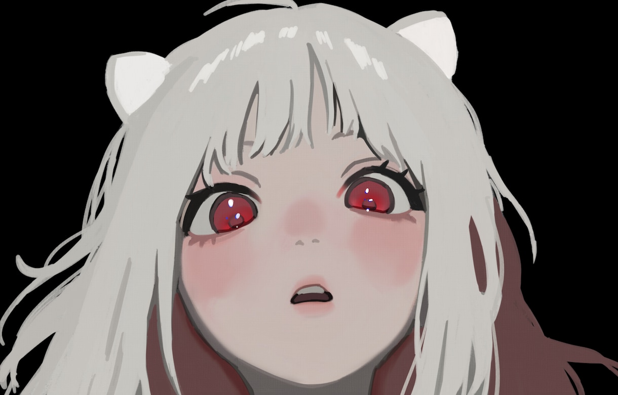 少ない色で、深く残る1枚を描きます ハイコントラストのイラストを描きます イメージ4