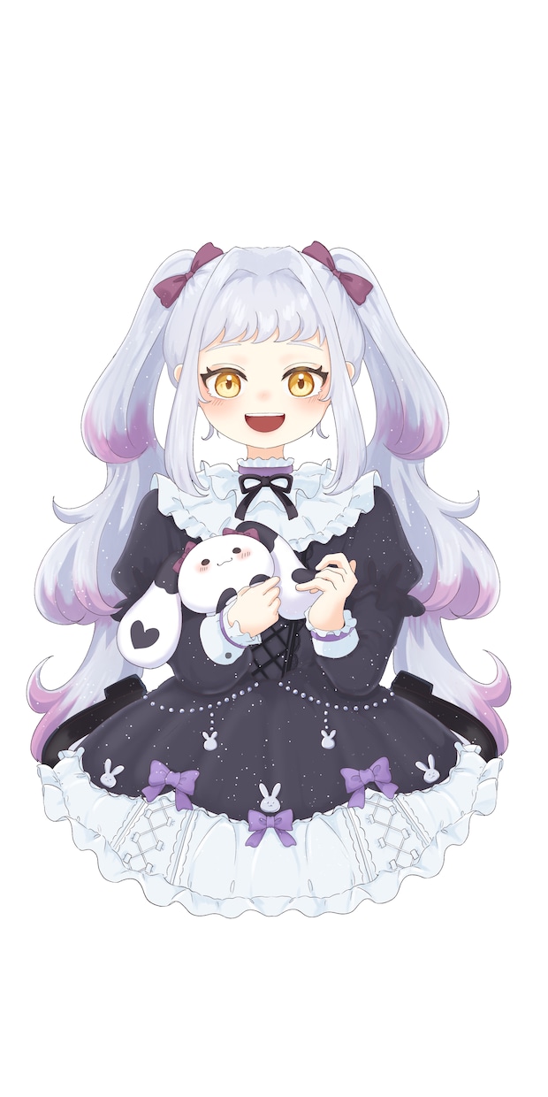 キャラクター単体イラストを制作いたします ライブ活動に使用出来る単体でも見栄えするイラスト！ イメージ5