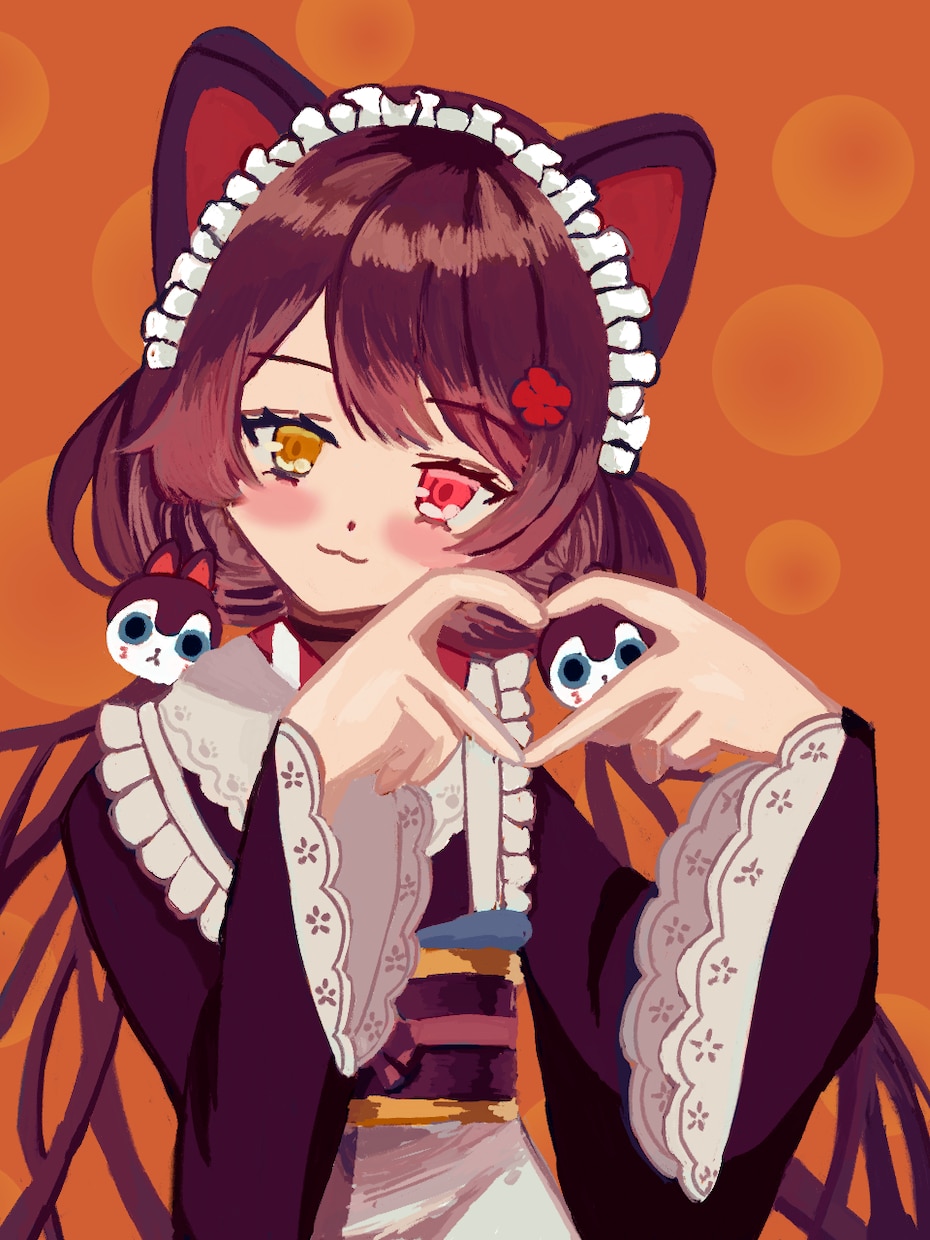 厚塗りでかわいいキャラクターイラストを描きます 厚塗りタッチの鮮やかな色彩イラスト イメージ1