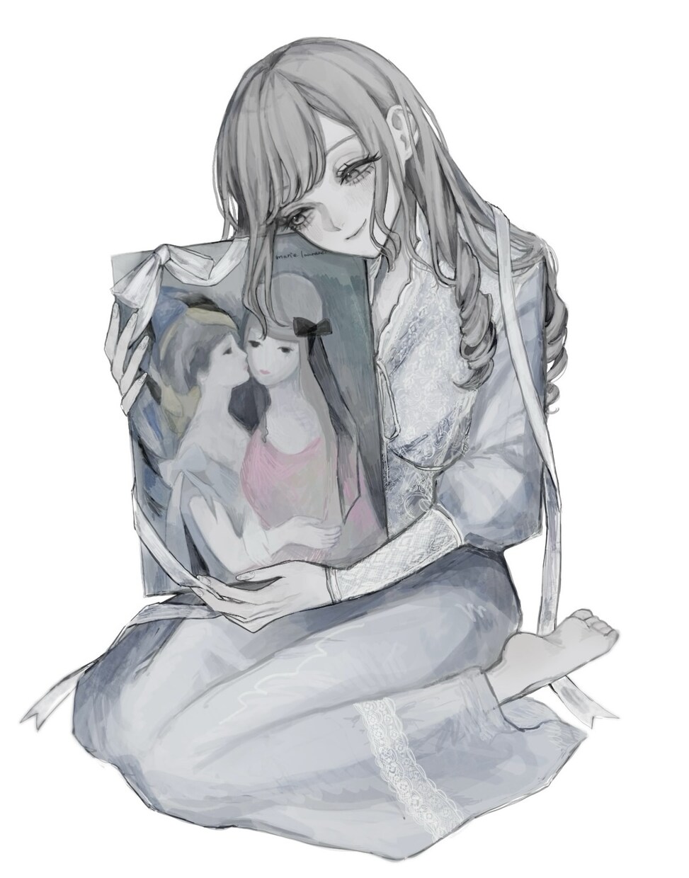 一枚絵・人物／耽美で特別感のある絵を制作します ✩他と被らない“雰囲気“のあるデザインと色使いが得意です✩ イメージ9
