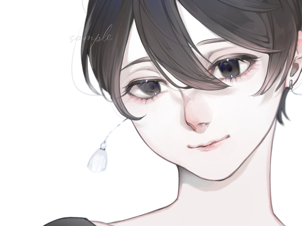 美しく透明感のあるアイコンお届けします アイコンや推しイラスト、サムネにどうでしょうか？！ イメージ2