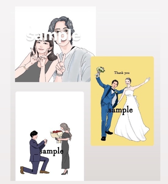 写真からオリジナルイラストにします 思い出のお写真や子どもの可愛い姿をイラストに♡ イメージ2