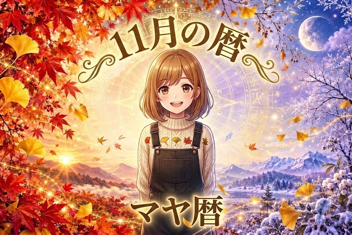 あなたの11月の過ごし方を暦とマヤ暦でお伝えします 11月に行動したい日を暦から一緒に選びます イメージ2