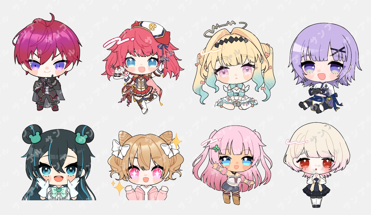 ちまっとかわいい！デフォルメイラスト描きます SNSアイコンやグッズ制作などにどうぞ！ イメージ7