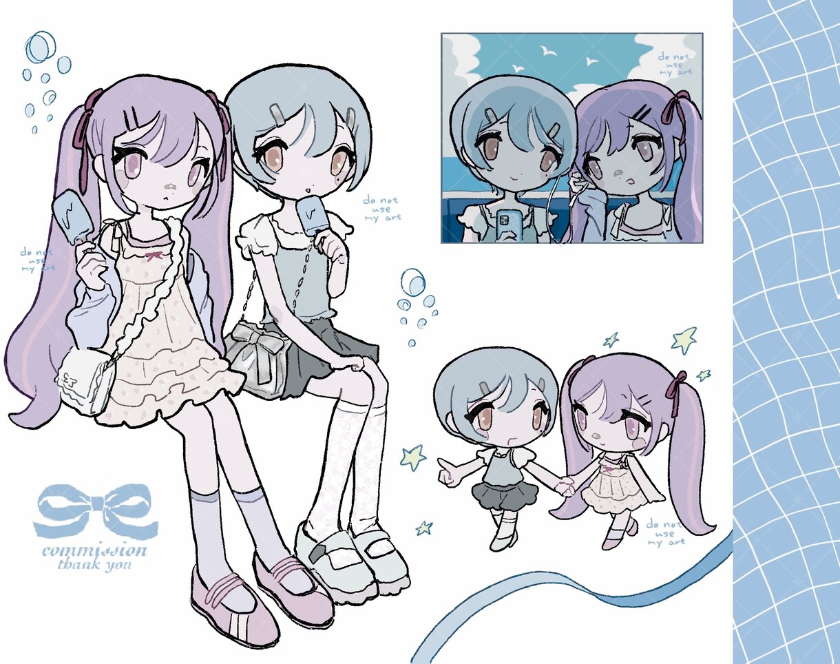 ふんわりかわいいイラストお描きします MV,サムネ,立ち絵,グッズに◎ イメージ9