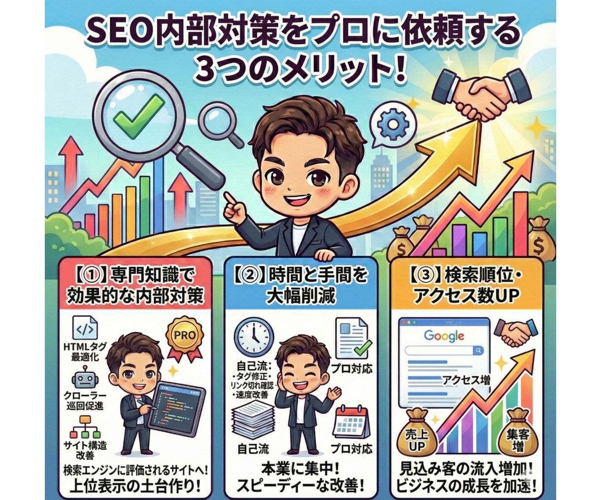 WordPress SEO内部対策します Google好みのカスタマイズ｜認定資格プロにお任せ！ イメージ3