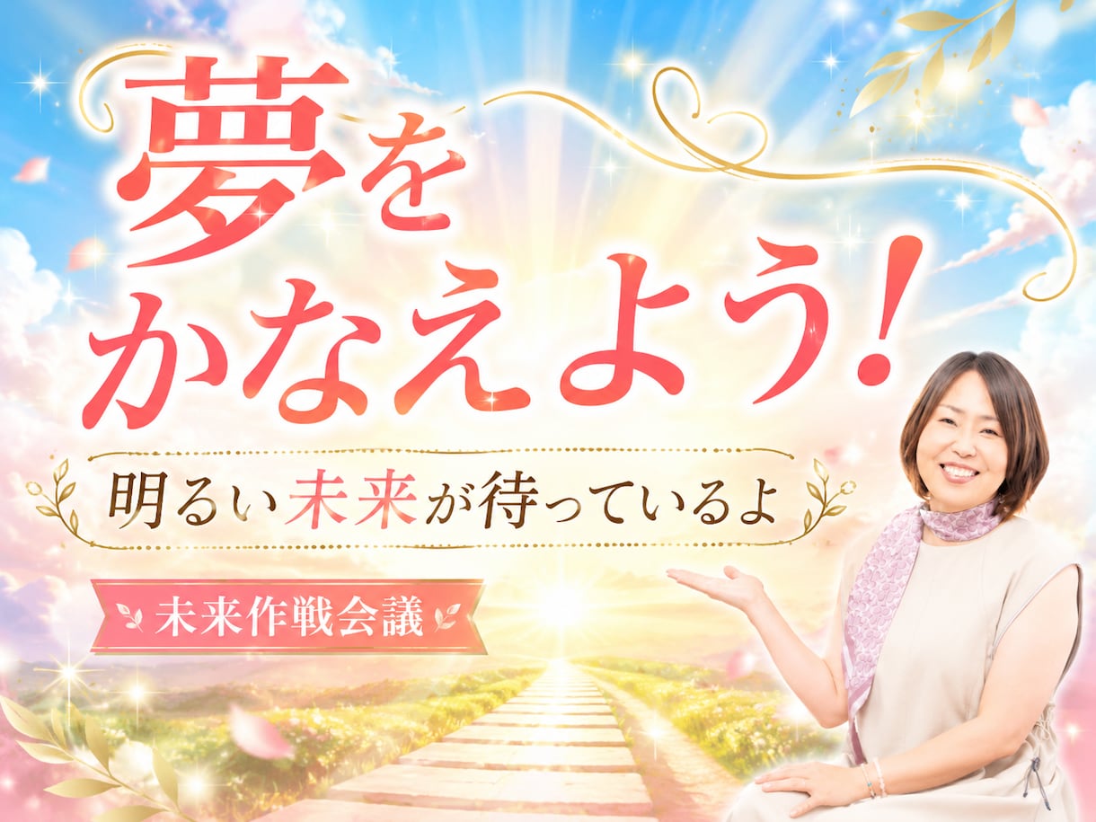 叶えたい夢や理想の未来をじっくりお聞きします 夢を叶えるための未来作戦会議をします イメージ1