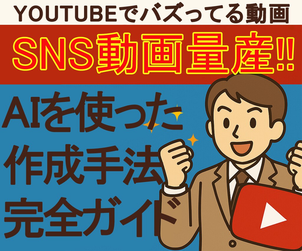 YouTubeバズ動画AI作成完全ガイド提供します 副業・SNS運用・効率化・マネタイズにAIをフル活用！！ イメージ1