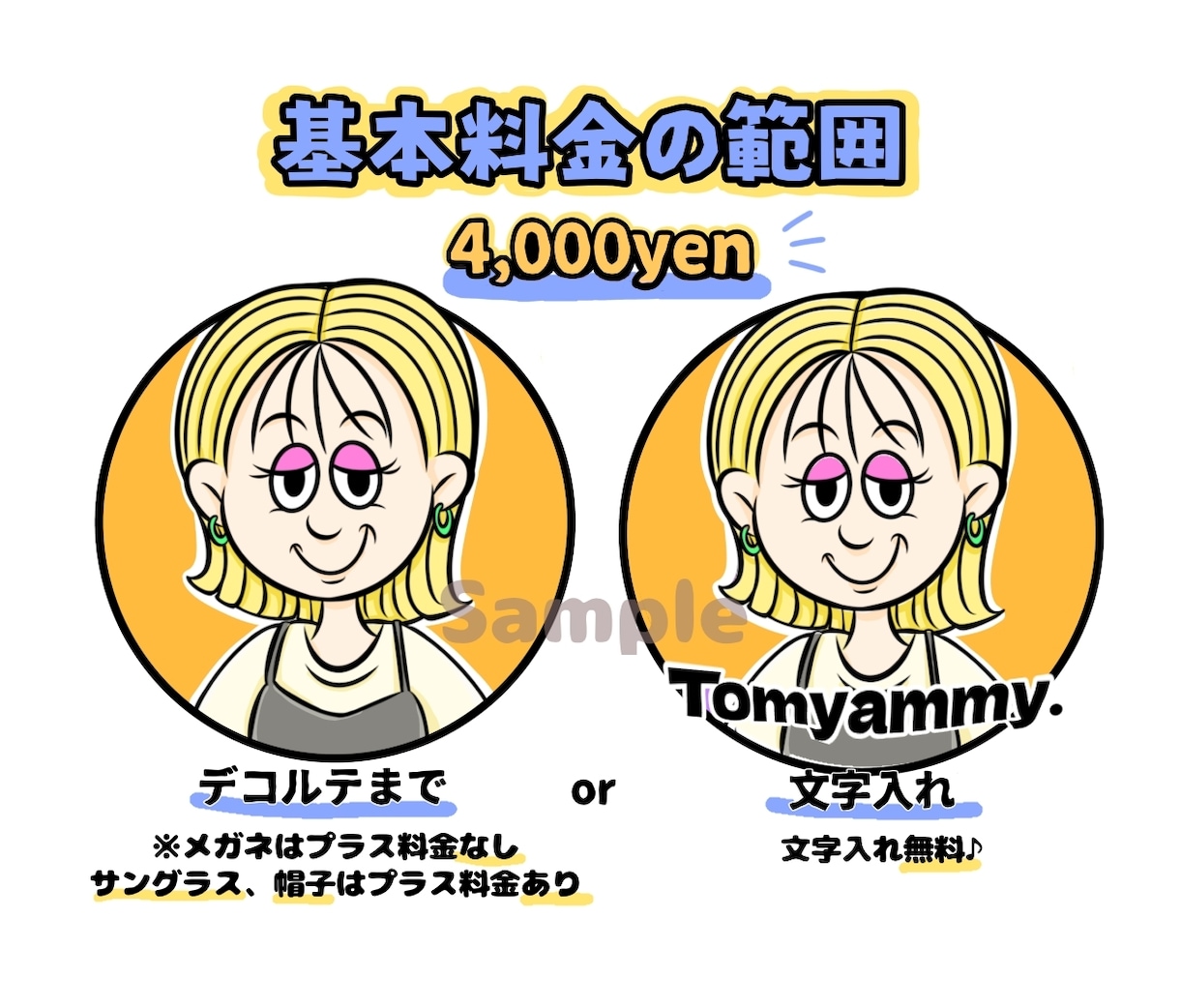 ヒトアイコン提供いたします ★似顔絵アイコン★ 2次利用自由!!フルカラーです♩ イメージ2