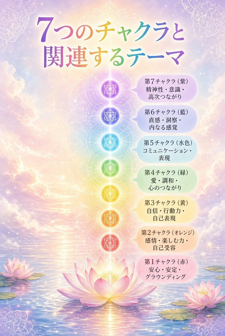 7つのチャクラをやさしく整えます 今のあなたに必要な調整を届けます イメージ3